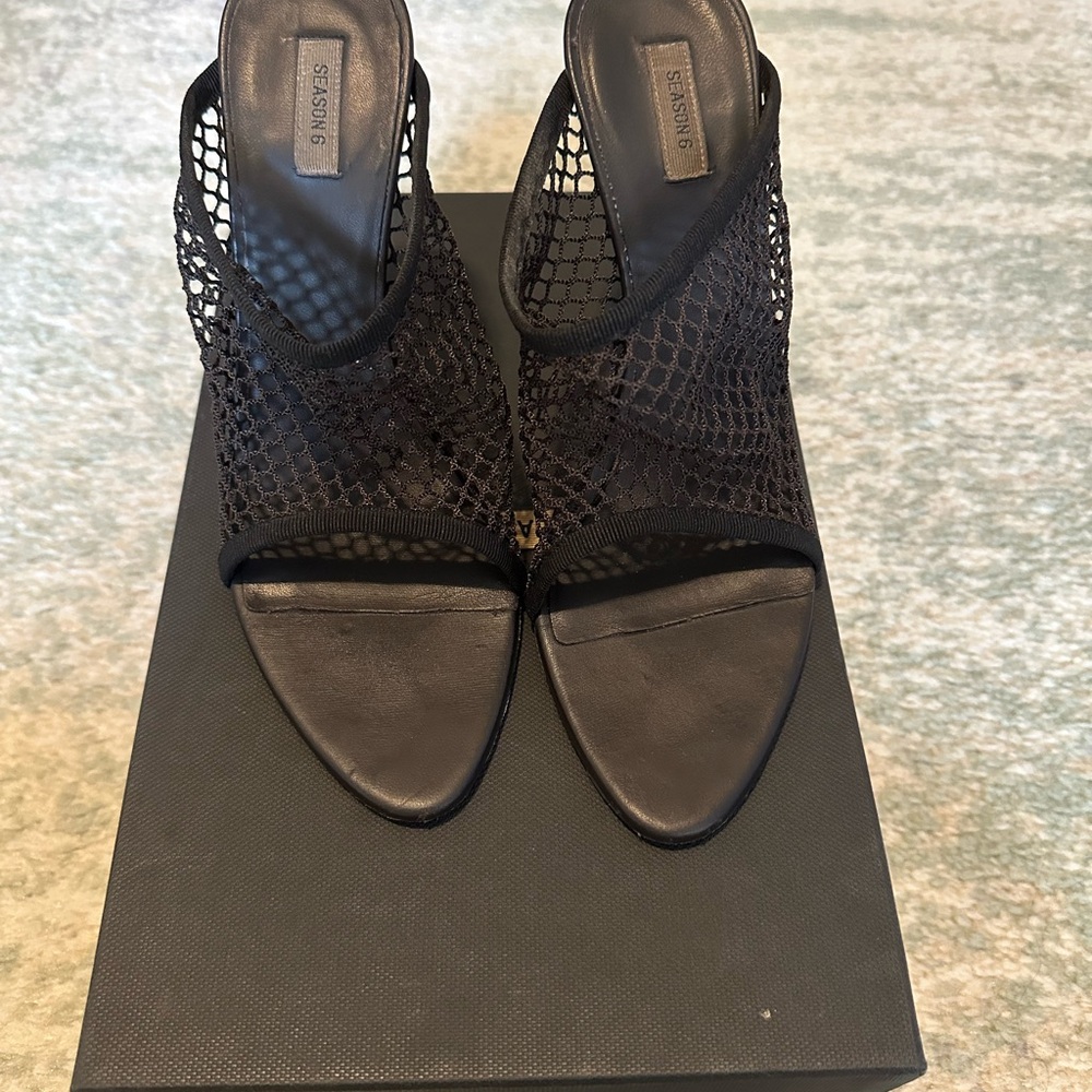 Yeezy Black Mesh Women's Heels
